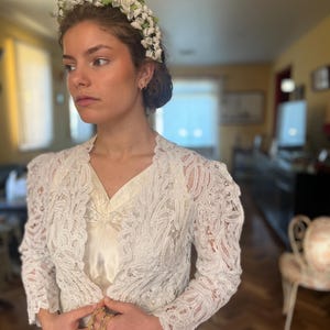 Handmade vintage Lily-of-the-valley headband image 2