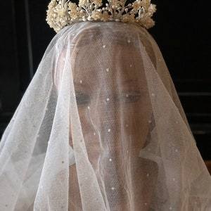 1930s wax and pearl tiara