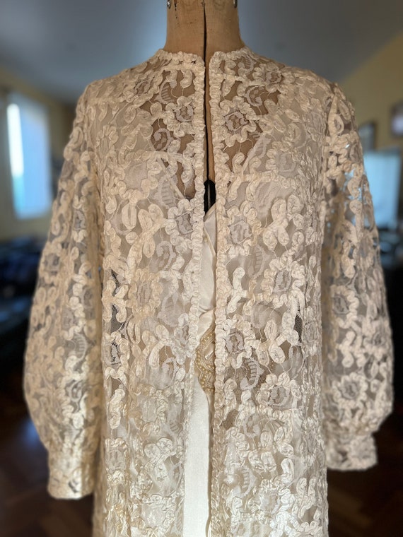 Vintage Casual Loose Ribbon Cropped Coat