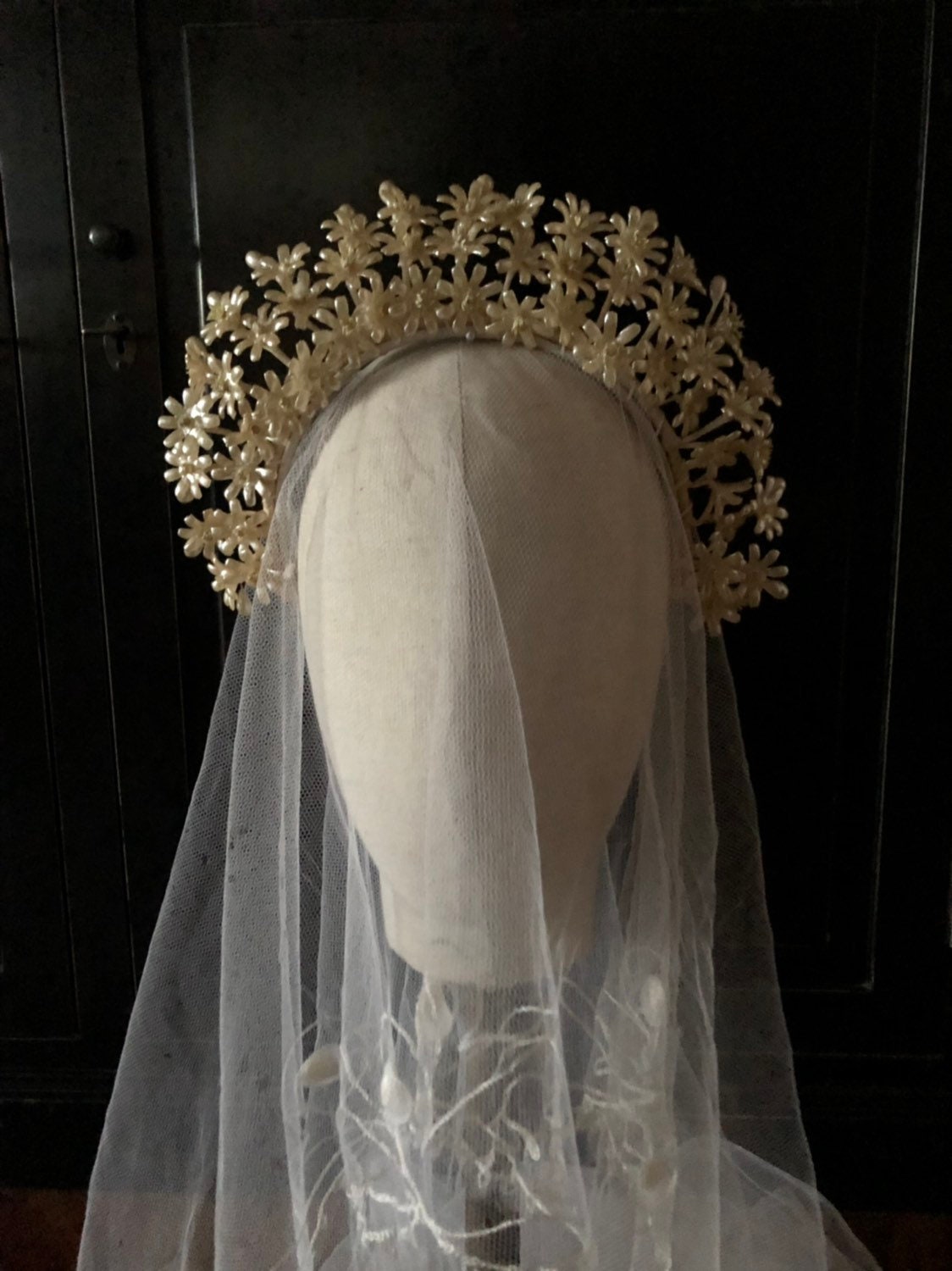 Rare 1930s Elaborate Bridal Wax Flower Tiara Etsy