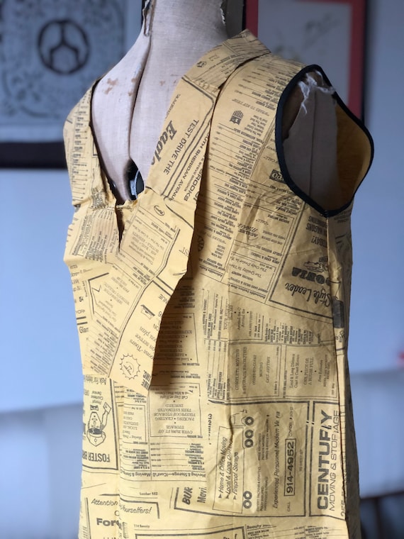 Rare collectable 1960s yellow pages paper dress - image 7