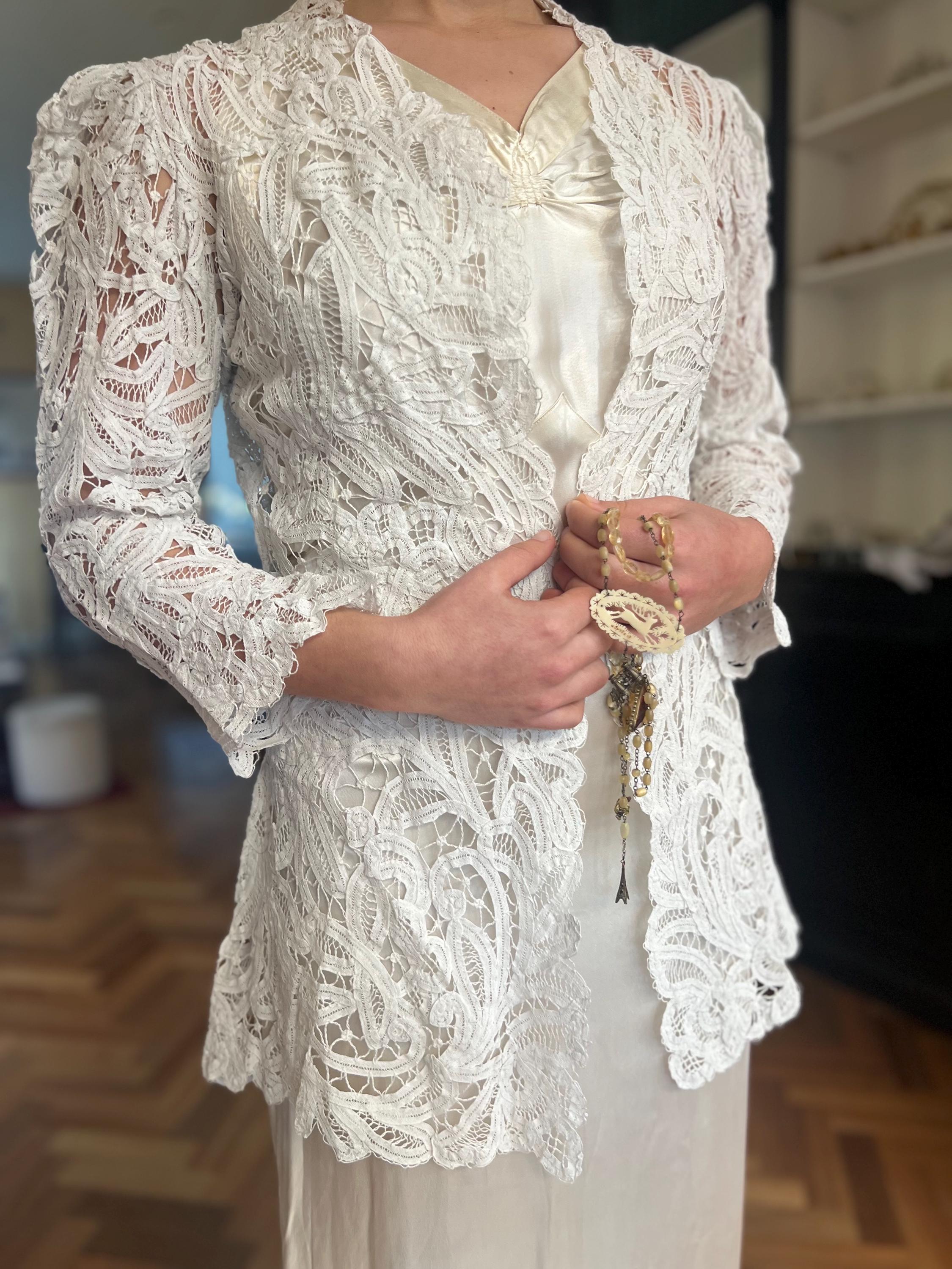Antique Lace Jacket Circa 1900-10 - Etsy