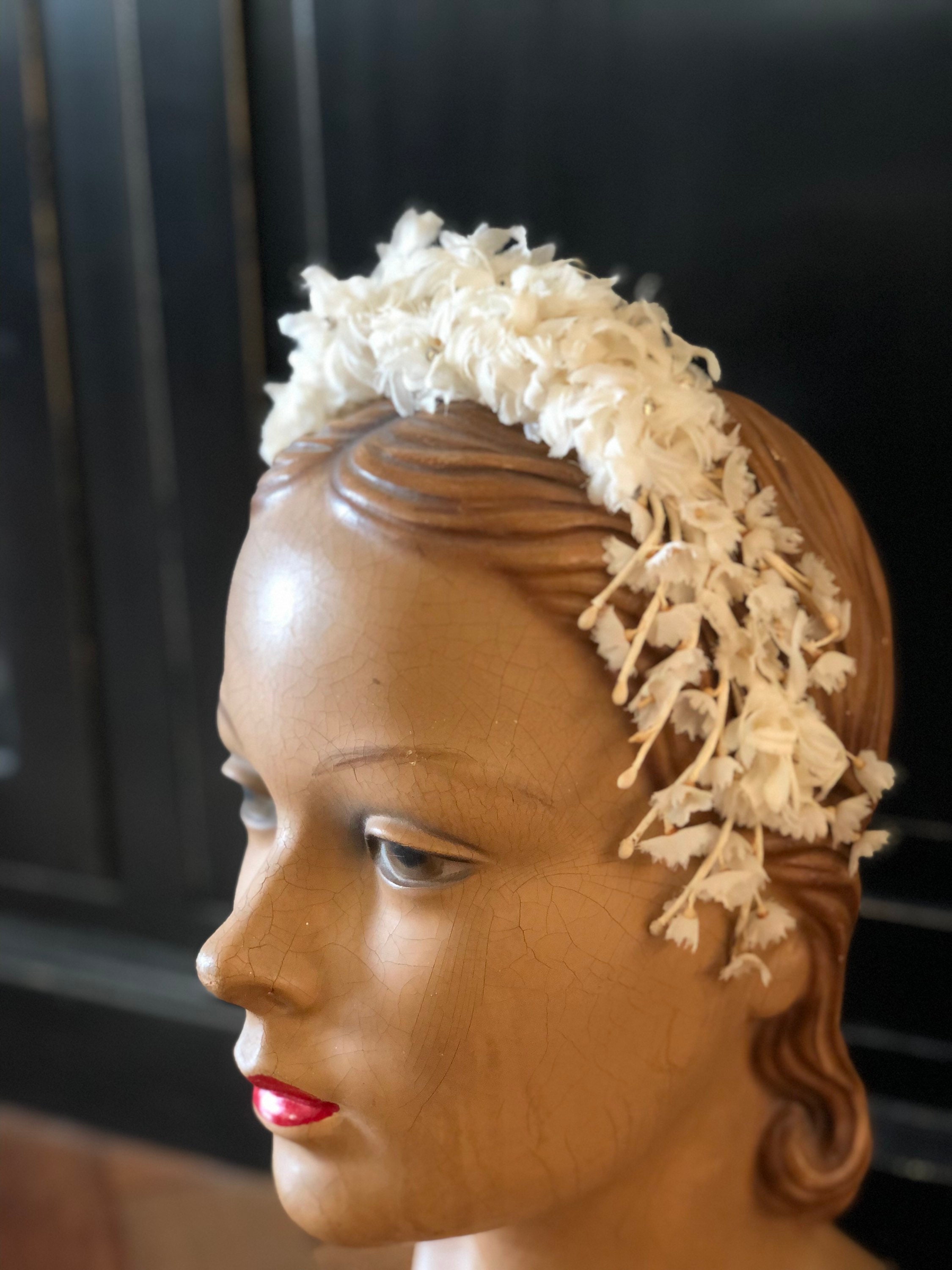 1950s Silk Floral Headband - Etsy display picture 3