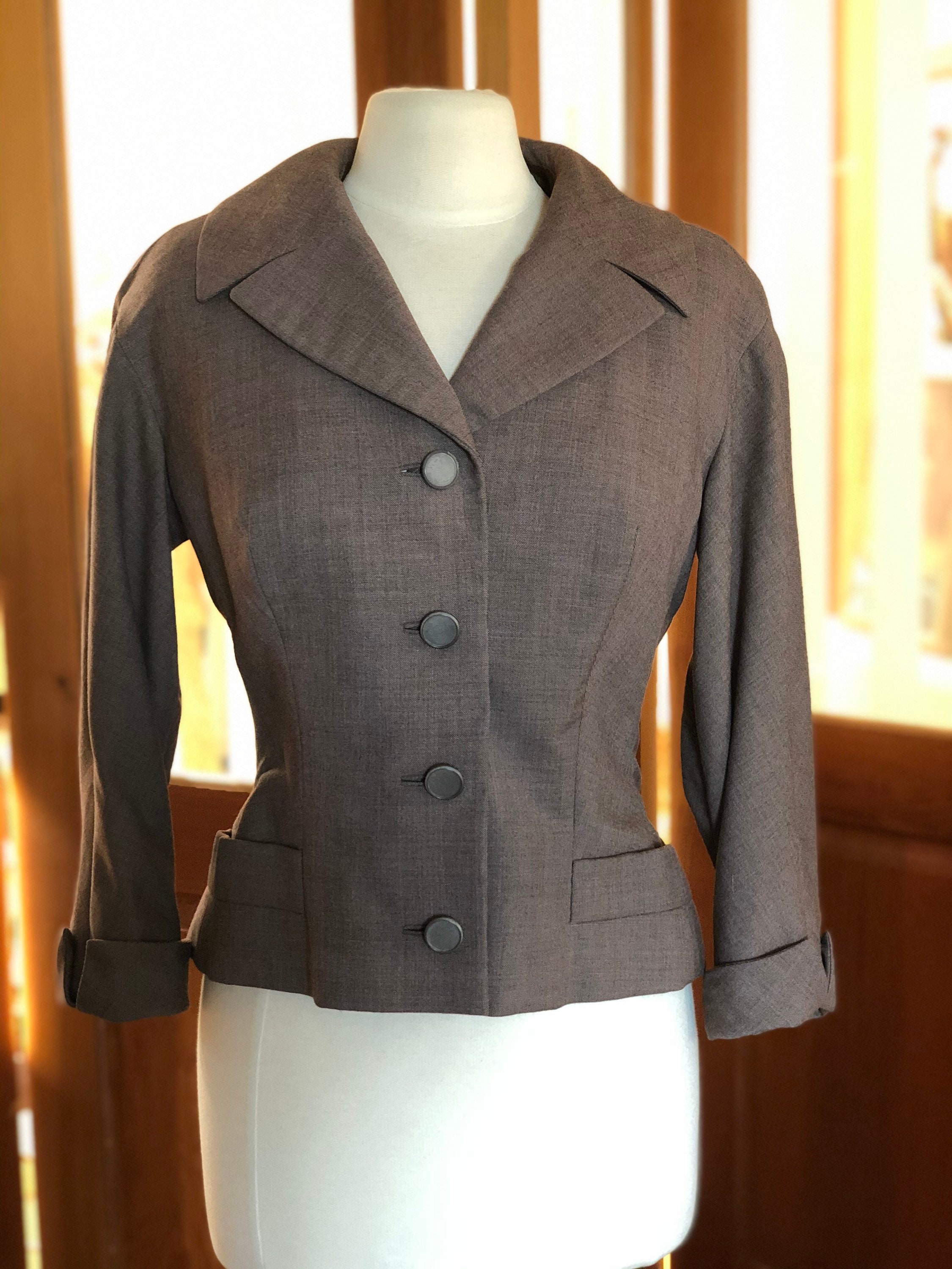 Early 1960s Christian Dior Tailored Wool Jacket