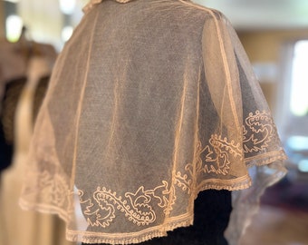 1910s corneli on tulle cape