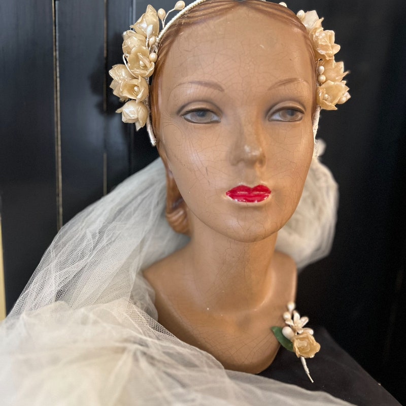 1930's wedding headpiece