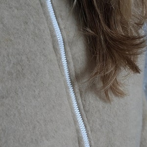Women Soft Wool Hoodie, very warm and thick image 7
