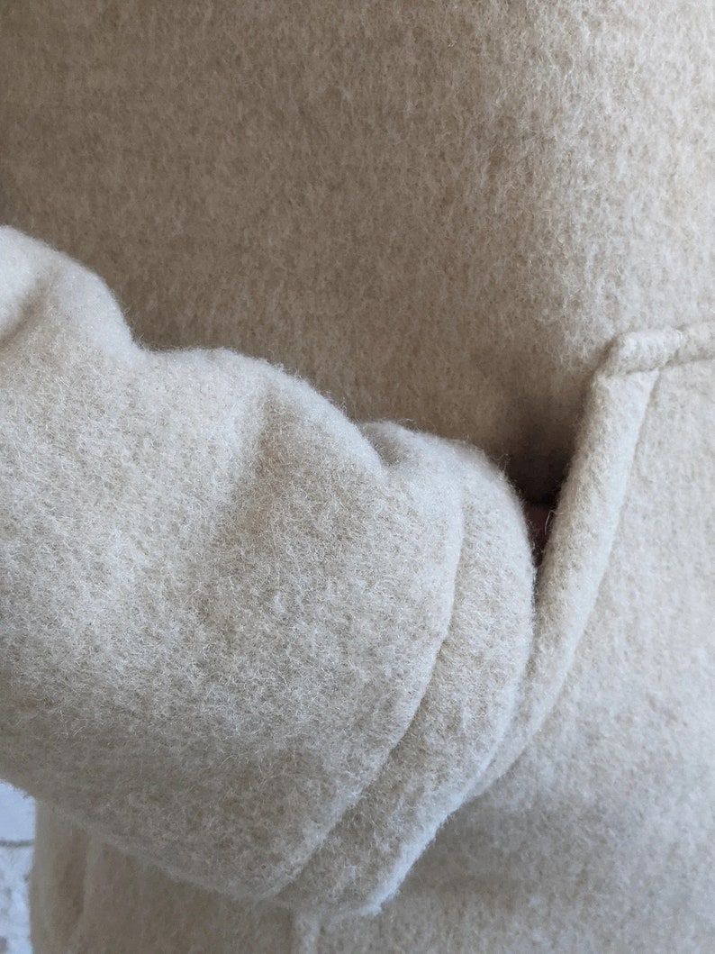 Soft Wool Hoodie, very warm and thick image 7