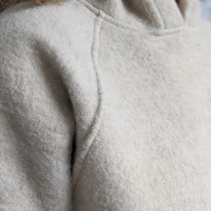 Women Soft Wool Hoodie, very warm and thick image 2