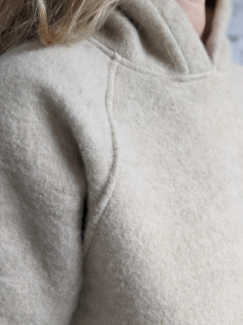 Women Soft Wool Hoodie, very warm and thick image 2