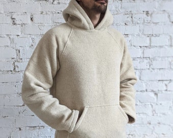 Soft Wool Hoodie, very warm and thick