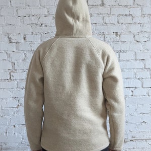 Soft Wool Hoodie, very warm and thick image 4