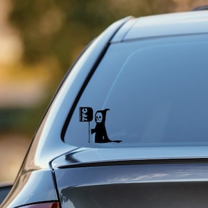 Bruidegom auto sticker I sticker voor ramen, laptops, telefoonhoesjes I grappige Magere Hein voor hondentrimmers, huisdierstylisten, grappige hondenmensen