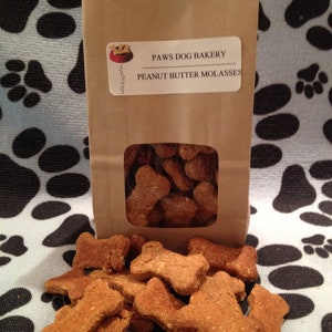 Peanut Butter & Molasses Dog Treats 100% All Natural, Healthy and No Preservatives. image 1