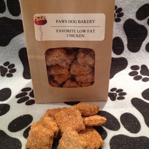 Low Fat Chicken Dog Treats - 100% All Natural, Healthy and No Preservatives.
