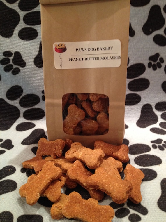 Peanut Butter Molasses Dog Treats 100% All Natural, Healthy