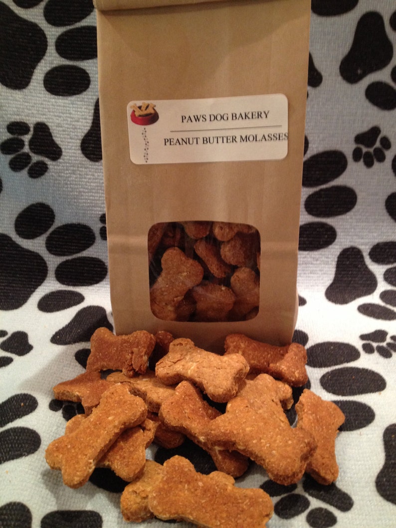 Peanut Butter & Molasses Dog Treats 100 All Natural Etsy