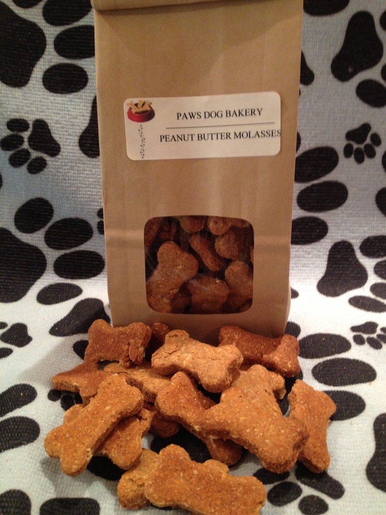 Peanut Butter & Molasses Dog Treats 100% All Natural, Healthy and No Preservatives. image 1