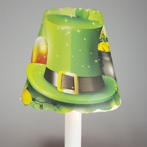 New 3x5x4.5 Cut St. Patrick&#39;s Day , March , Irish lampshade  100% recycled material candelabra