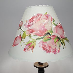 New 5x12x8.5 Cut Rose lampshade 100% recycled material