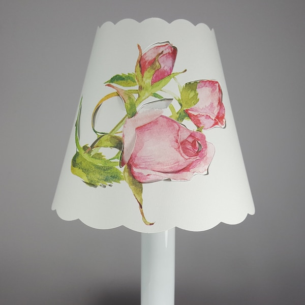 Rose Lampshade Etsy