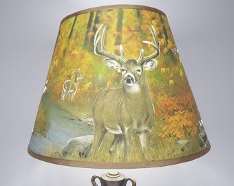 New 9x15x11 Deer lampshade  100% recycled material