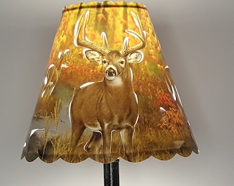 Deer Lampshade: Cut & Pierced Wildlife Design (4x8)