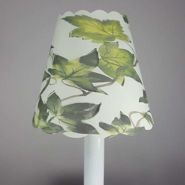 New 3x5x4.5 Cut Ivy lampshade  100% recycled material candelabra