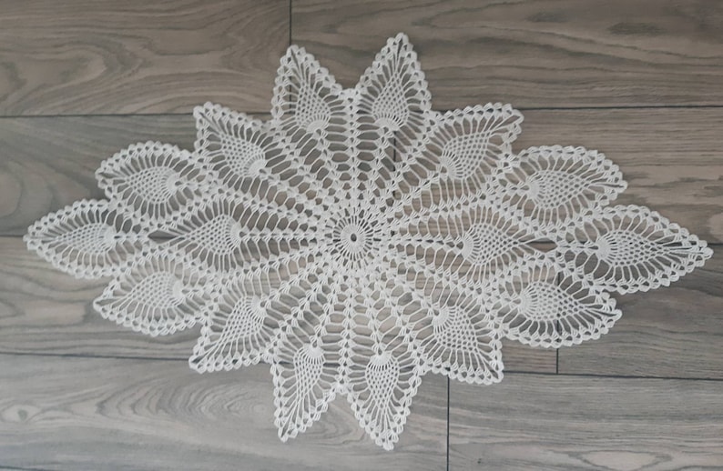 Doilycrochet doilycotton crocheted doilyWhite doilytable clothhome decorationChristmas giftcrochet lace doilygiftFree shipping