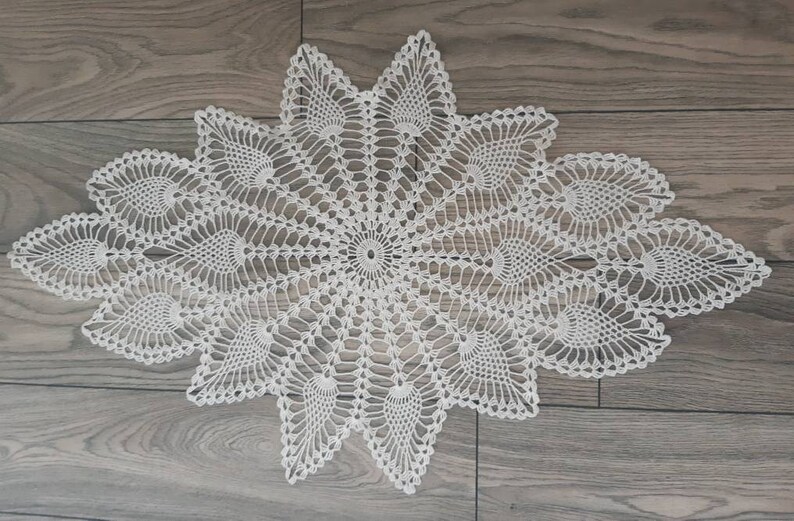 Doilycrochet doilycotton crocheted doilyWhite doilytable clothhome decorationChristmas giftcrochet lace doilygiftFree shipping