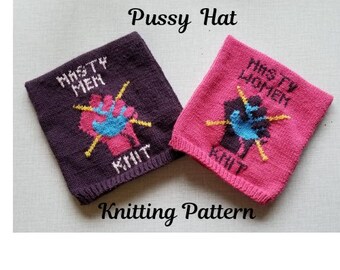 Nasty Women Knit, Nasty Men Knit, Knitted Pussy Hat Pattern
