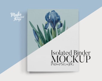 Isolated binder mockup / PNG+JPG+PSD files included