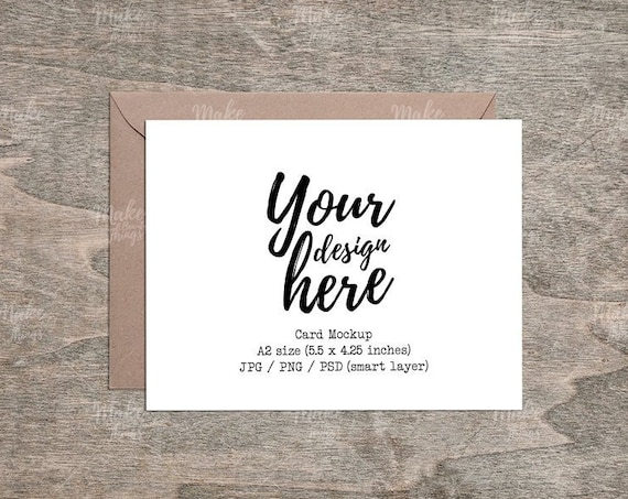 A2 Card Mockup Styled Stock Photography Instant A2 Card Mockup Styled Stock Photography Instant