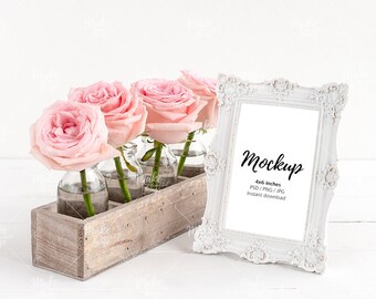 Download 4x6 inches Frame Mockup / Styled stock photography / Instant download / #4941FR1