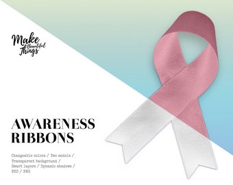 Download Awareness Ribbon / ribbon mockup / isolated ribbon / PSD+PNG - Free PSD Mockups Templates