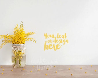 Blank wall styled stock photography / Instant download / Rustic style / #1164