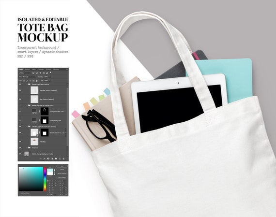 Download Isolated Canvas Tote Bag Mockup Fully Customizable Png Jpg Psd Layered Files Included