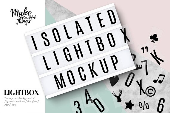 Download Isolated Lightbox Mockup Instant Download 4040 Etsy