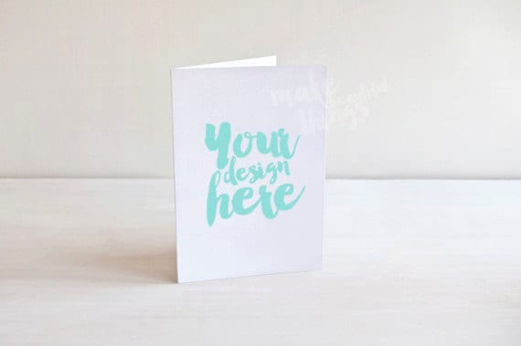 5x7 Or A6 Card Mockup Styled Stock Photography Instant Etsy