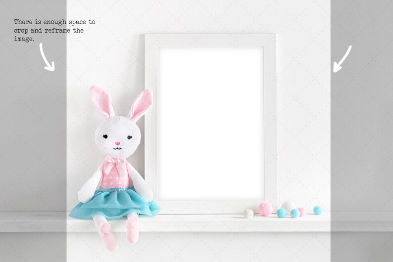 Download A4 Portrait White frame nursery mockup. Portrait A4 frame | Etsy