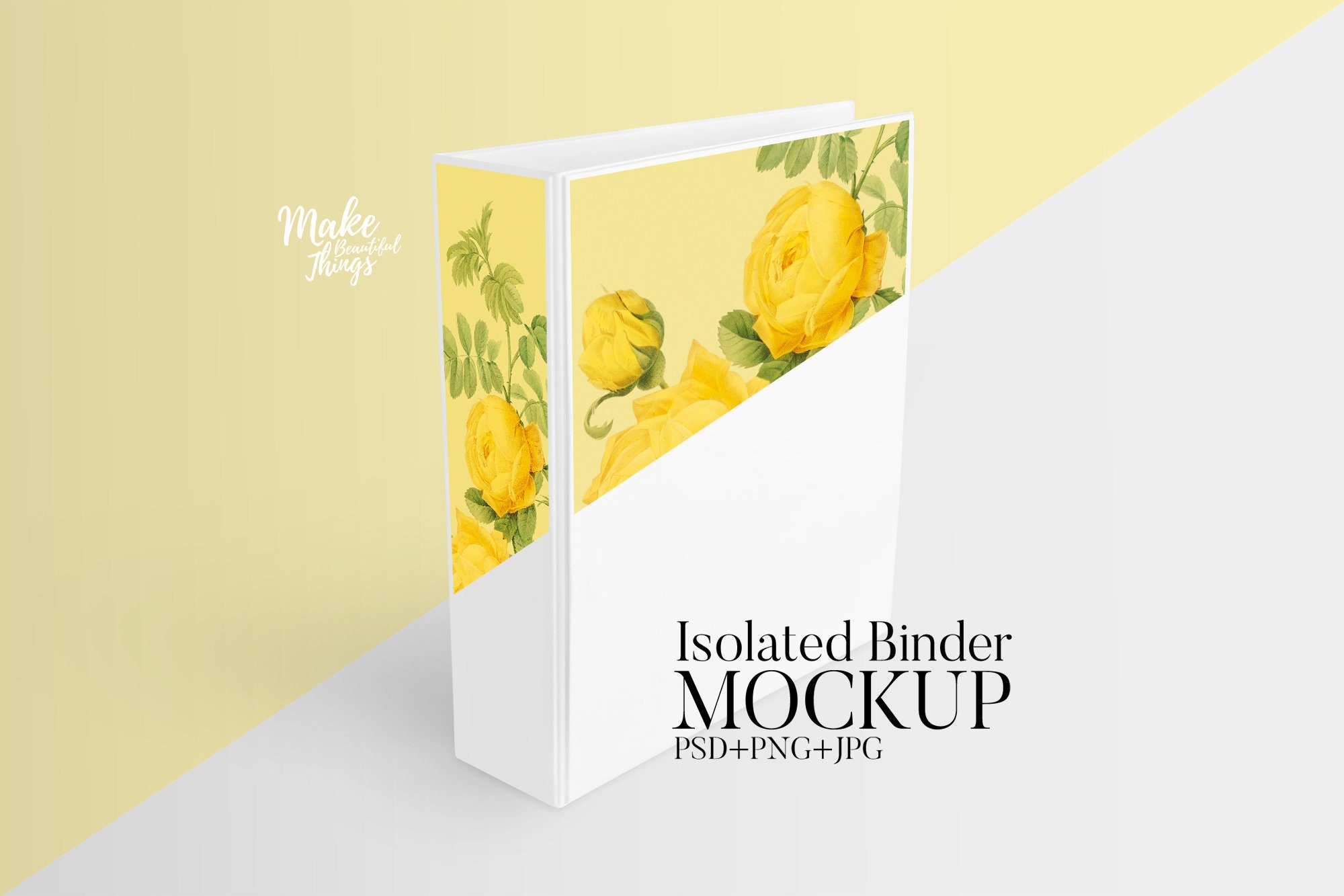 Isolated Binder Mockup Pngjpgpsd Files Included Etsy