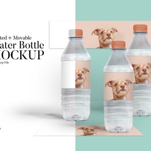 Isolated Water bottle Mockup. Photoshop water bottle mockup image 1