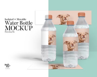 Isolated Water bottle Mockup. Photoshop water bottle mockup