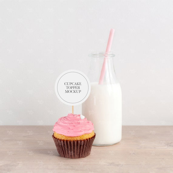 Download Cupcake Topper Mockup Topper Mockup Party Mockup Etsy