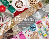 Christmas Scene Creator Bundle / Digital styling props collection / Movable elements / Instant download