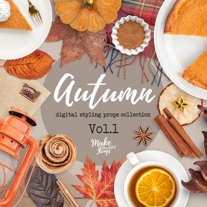 Herbst-Szene-Creator / Herbst isolierte Elemente