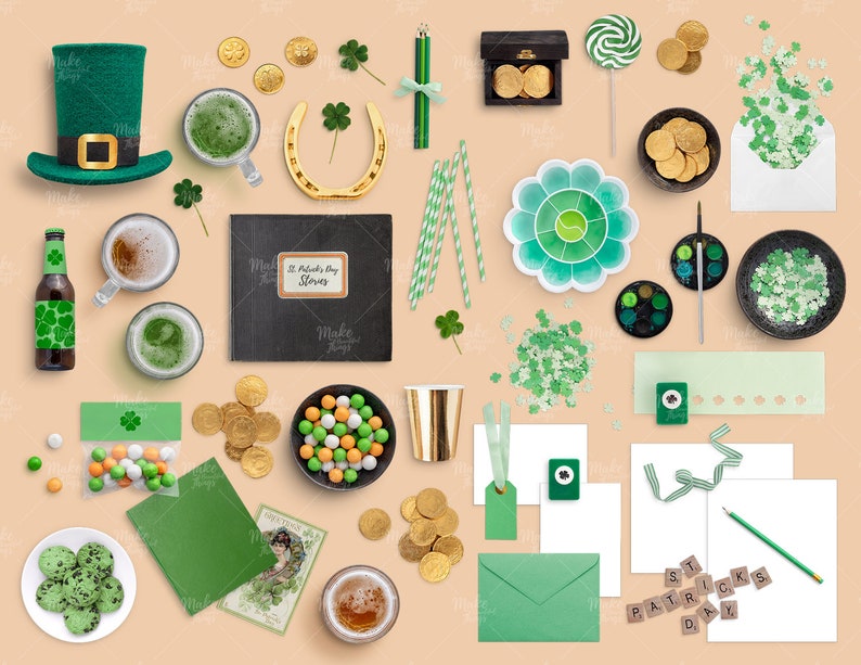 St. Patrick's Day Scene Creator / Movable Elements / - Etsy
