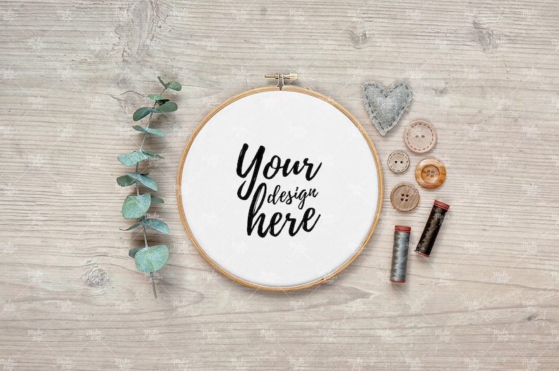 Download Embroidery hoop mockup / Styled stock photography | Etsy