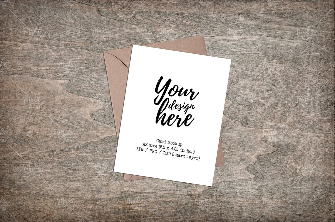 Download A2 Card mockup / Fotografia stock in stile / Download | Etsy
