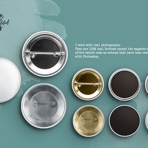 Isolated pin button mockup / Isolated / Movable elements image 2